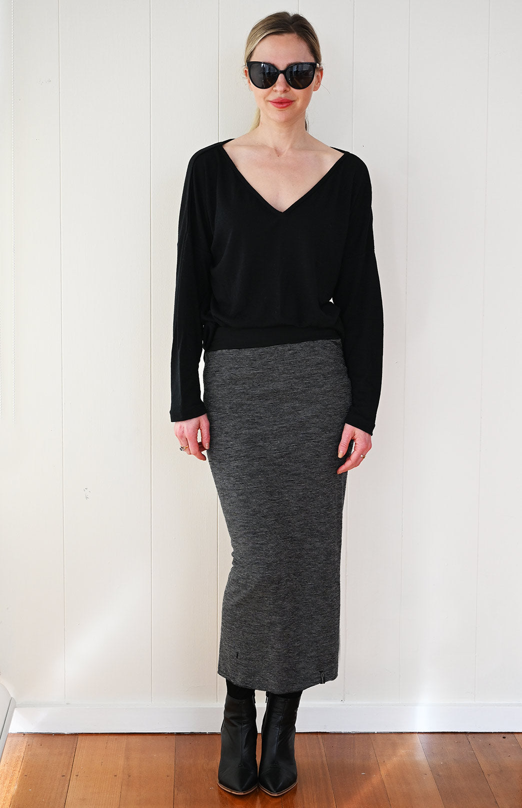 Long Tube Skirt Women's Merino Wool Long Tube Skirt