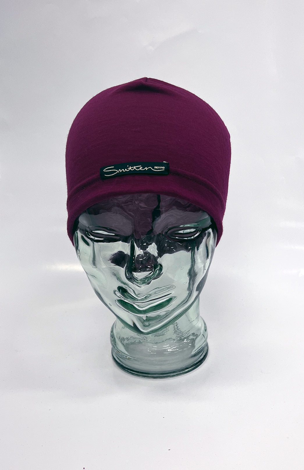 Magenta Unisex Merino Wool Skull Cap Lightweight (170g) Beanie