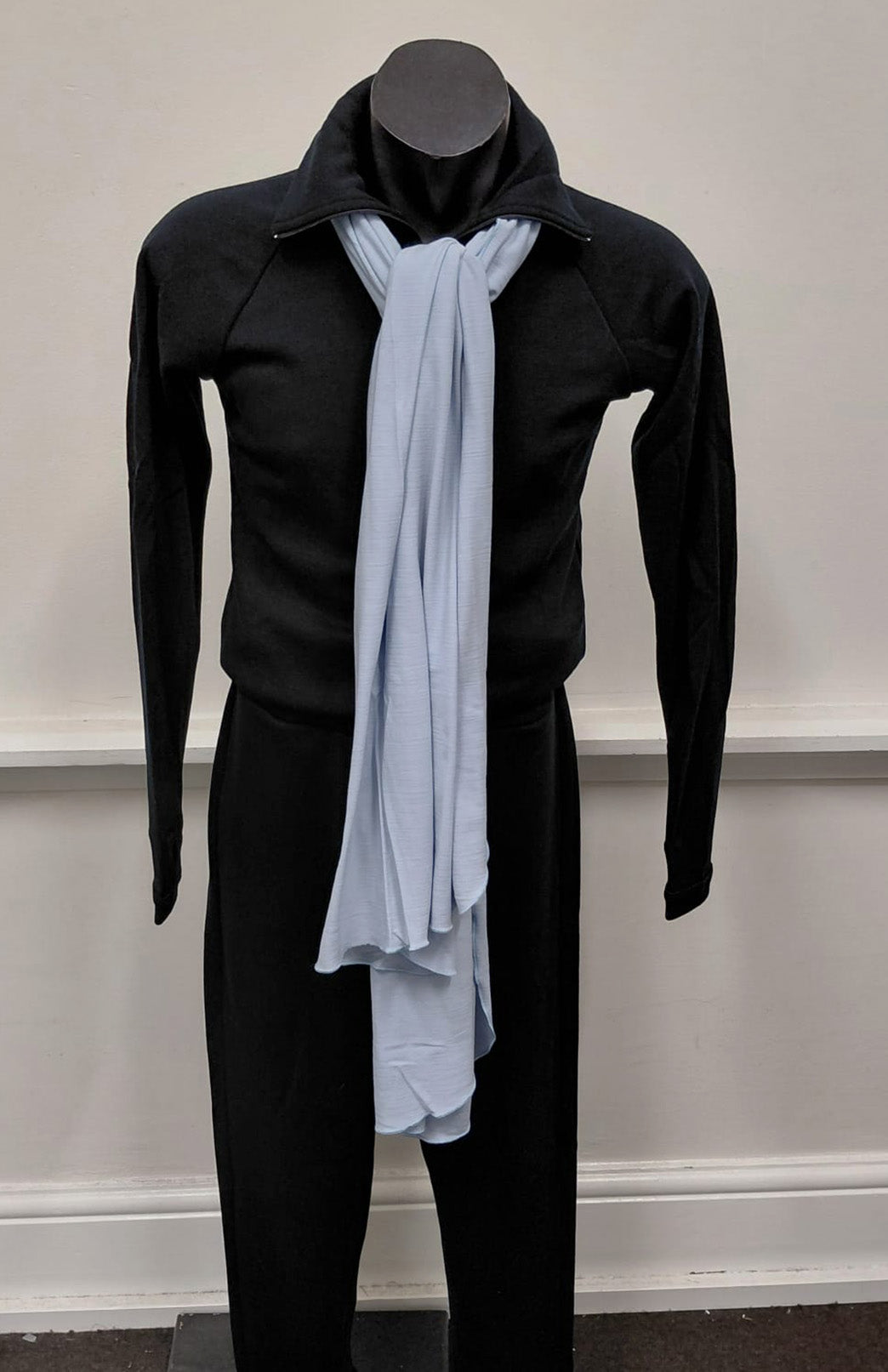 Dusty Blue Women's Merino Wool Plain Scarf