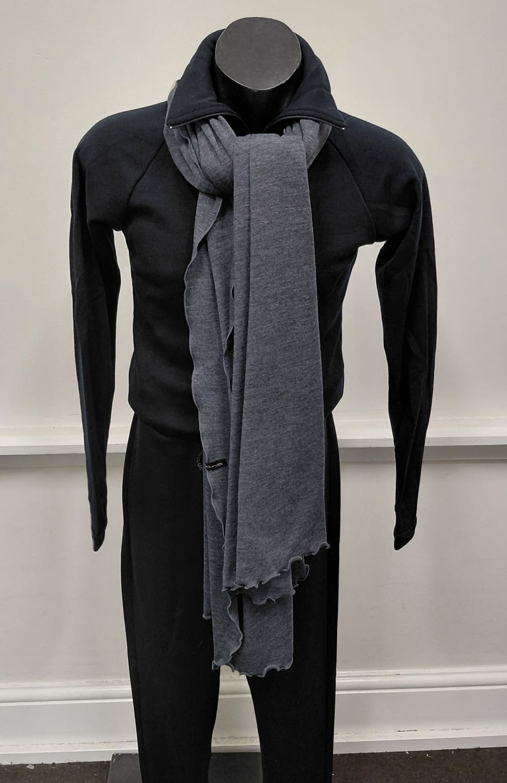 Charcoal Marl Women's Merino Wool Luxury Scarf