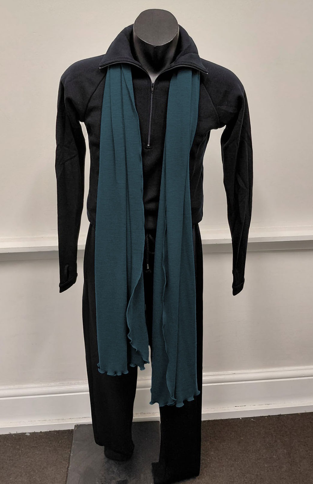 Deep Sea Green Women's Merino Wool Luxury Scarf