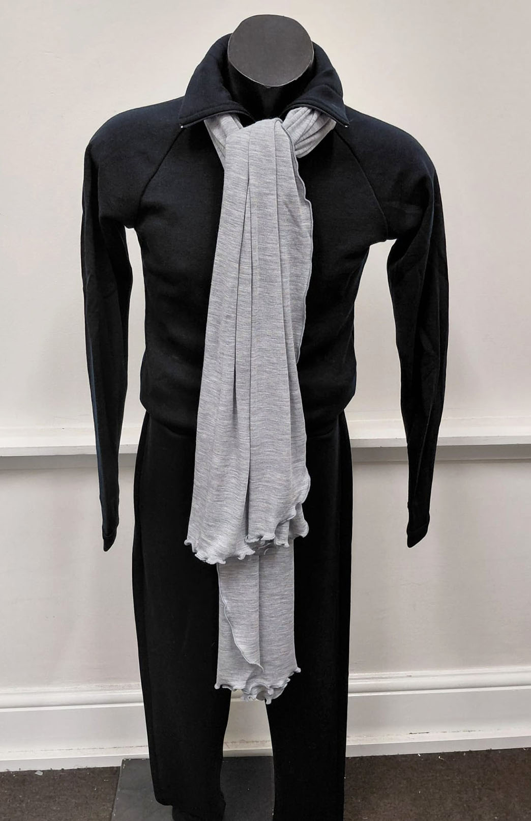 Light Grey Marl Women's Merino Wool Luxury Scarf