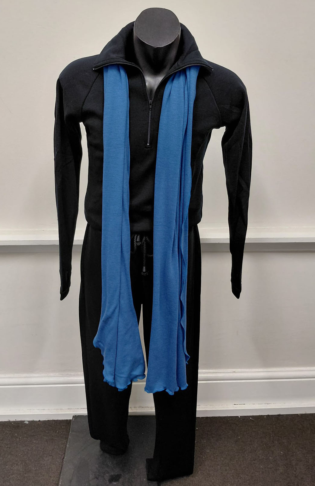 Summer French Blue Women's Merino Wool Luxury Scarf