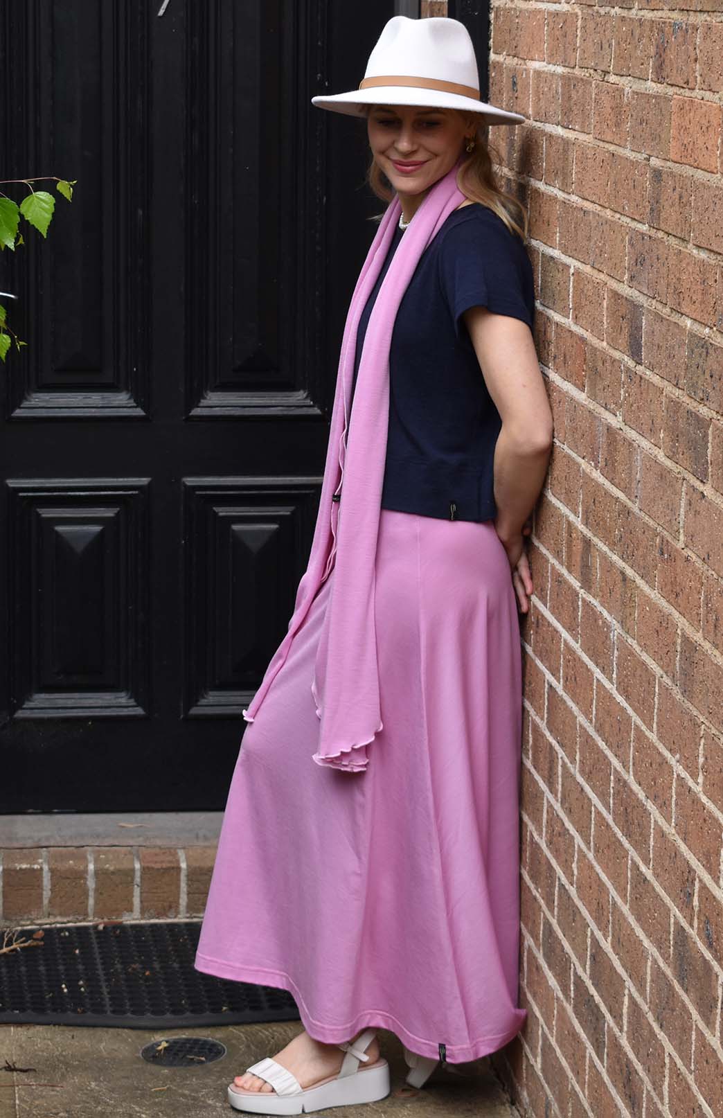 Crocus Pink Women's Merino Wool Luxury Scarf