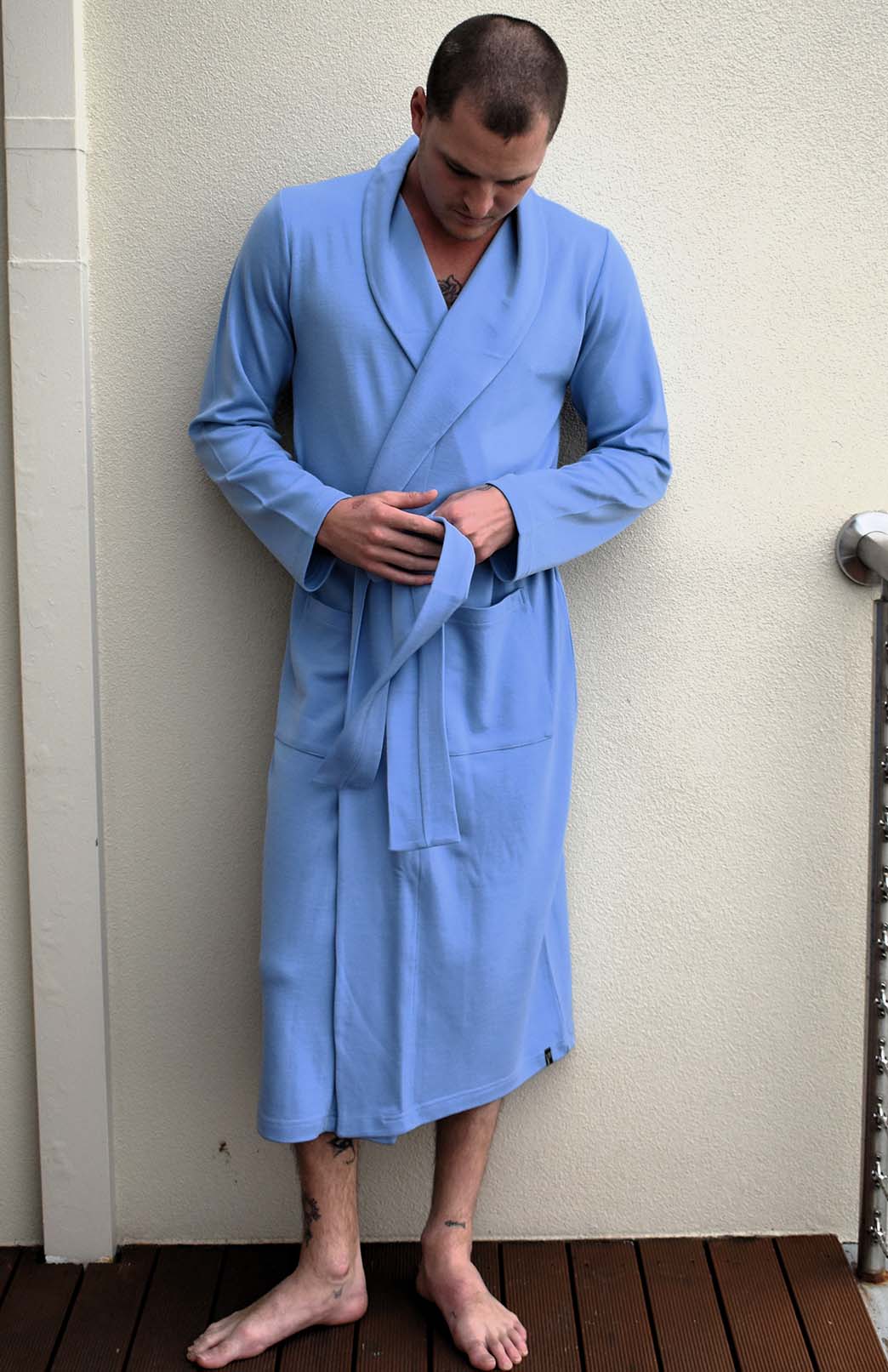 Matcha Green Superfine Merino Wool Nightgown 
