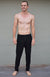 Black Men&#39;s Superfine Merino Wool Light Weight Track Pants
