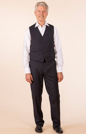 Obsidian Grey Herringbone