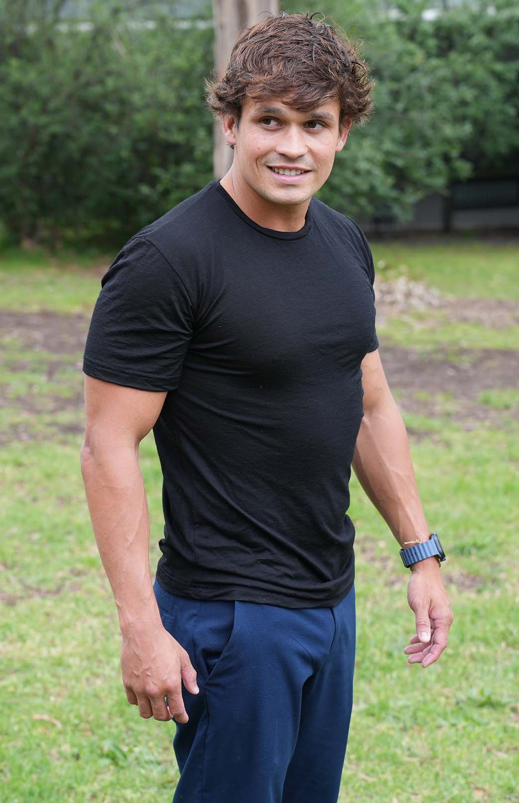 Black Men's Merino Wool T-Shirt