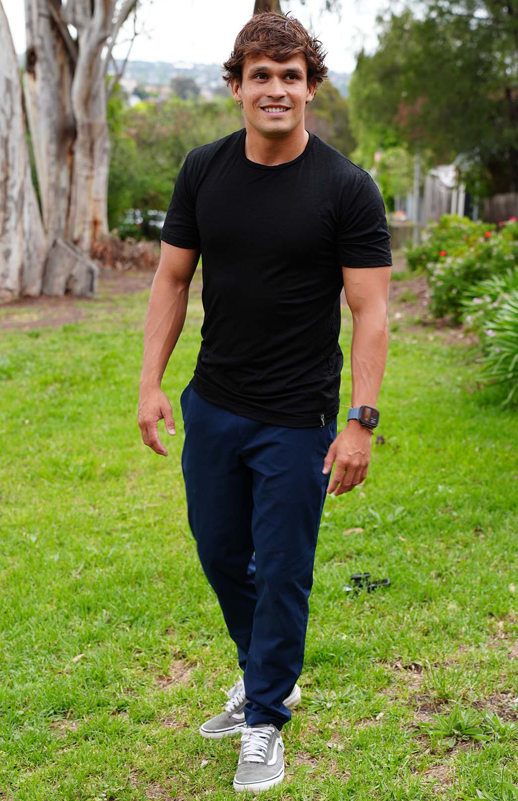 Black Men's Merino Wool T-Shirt