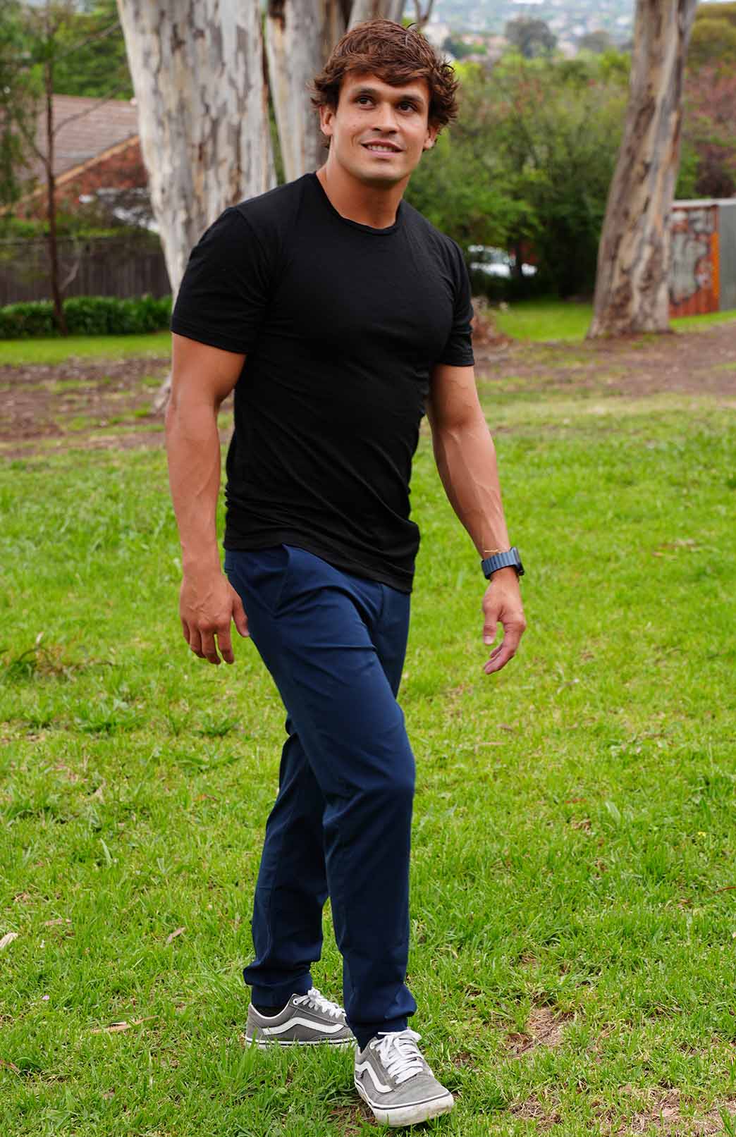 Black Men's Merino Wool T-Shirt