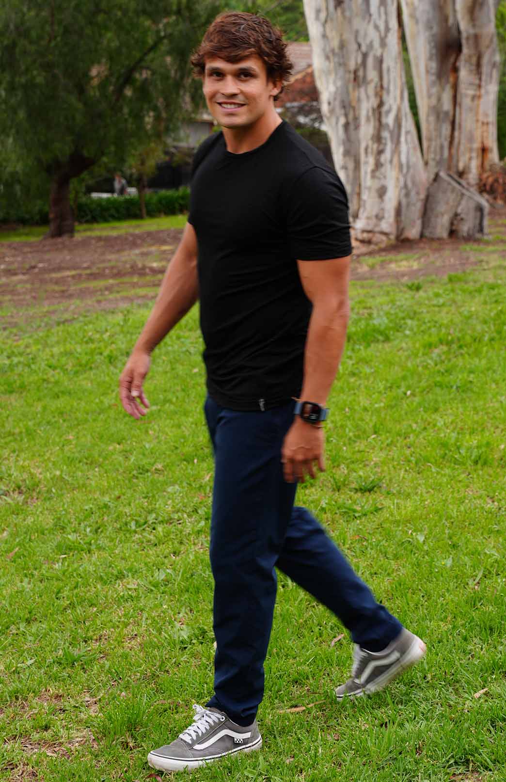 Black Men's Merino Wool T-Shirt