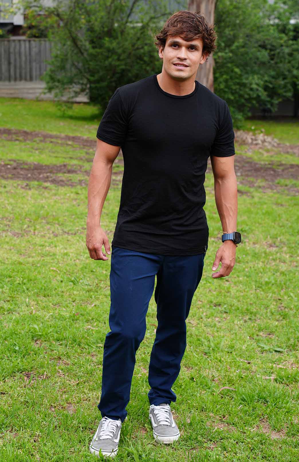 Black Men's Merino Wool T-Shirt