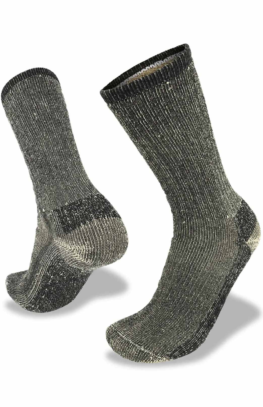 Black Tan Unisex Merino Wool &amp; Yak Socks