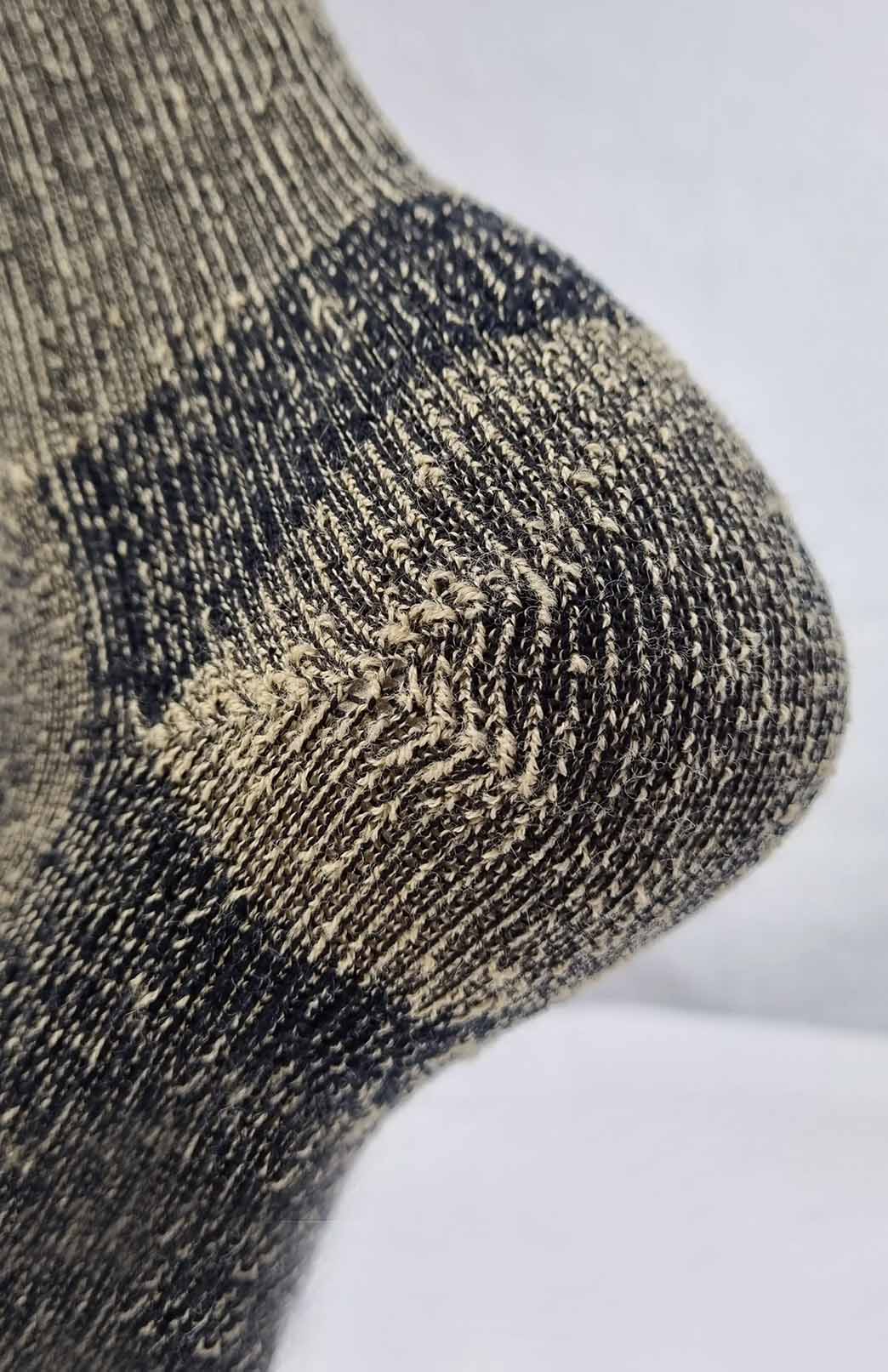 Black Tan Unisex Merino Wool &amp; Yak Socks