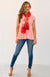 Paprika Orange Multi Stripe Women&#39;s Merino Wool Multi Striped Scarf
