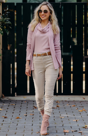 Mini Drape Cardigan