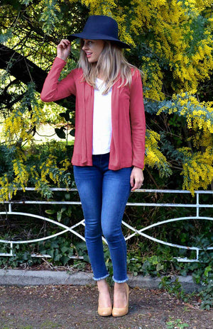 Pre Loved: Mini Drape Cardigan (size 8)