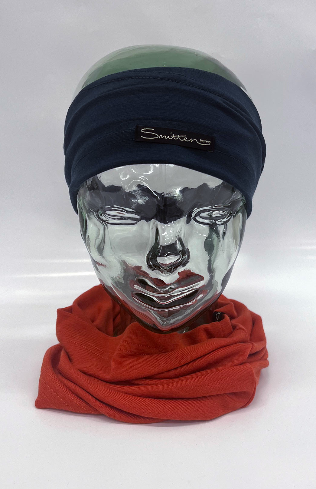 Burnt Orange Unisex Merino Wool Thermal Neck Warmer Neck Gaiter