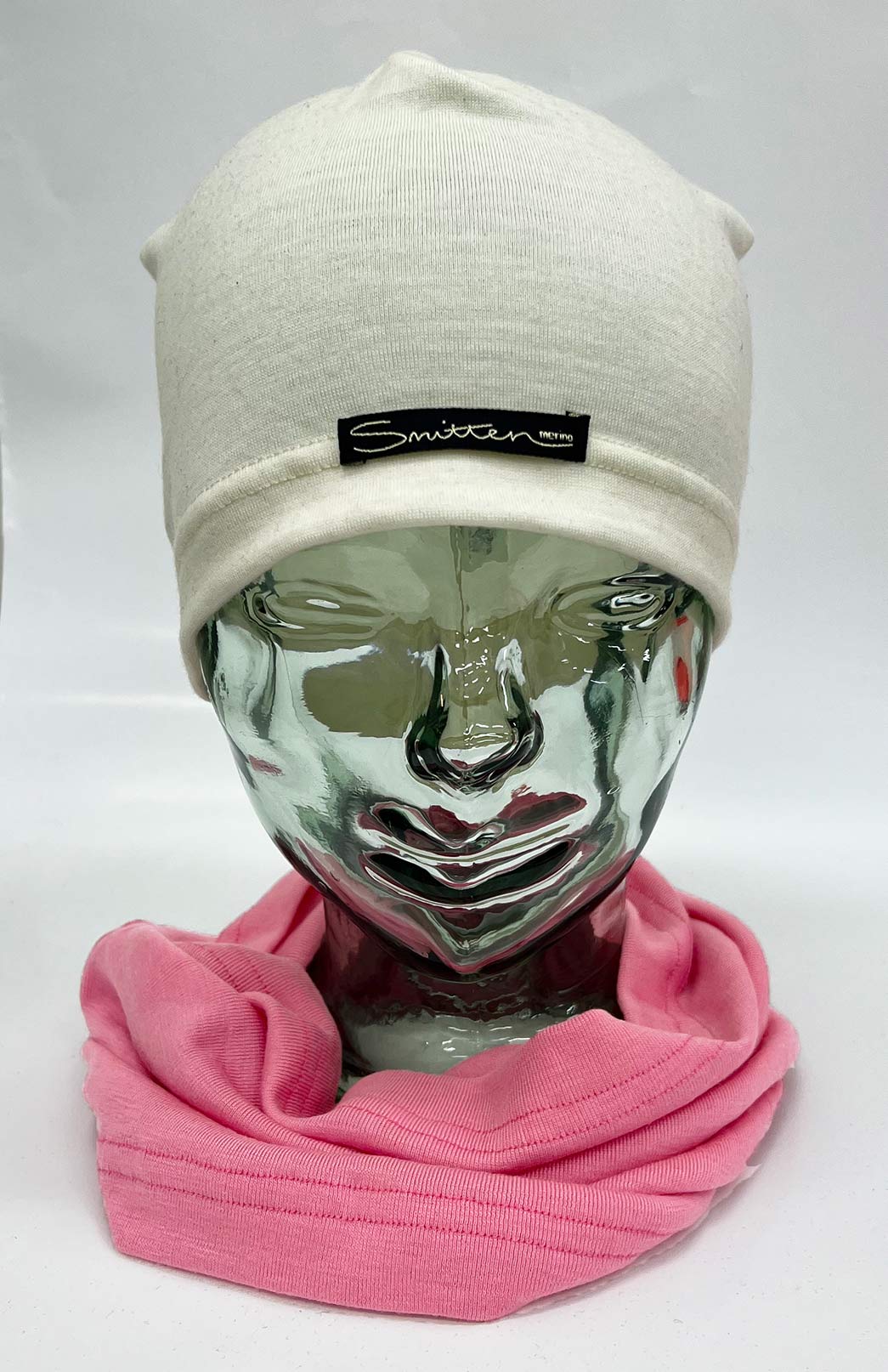 Carnation Pink Unisex Merino Wool Thermal Neck Warmer Neck Gaiter