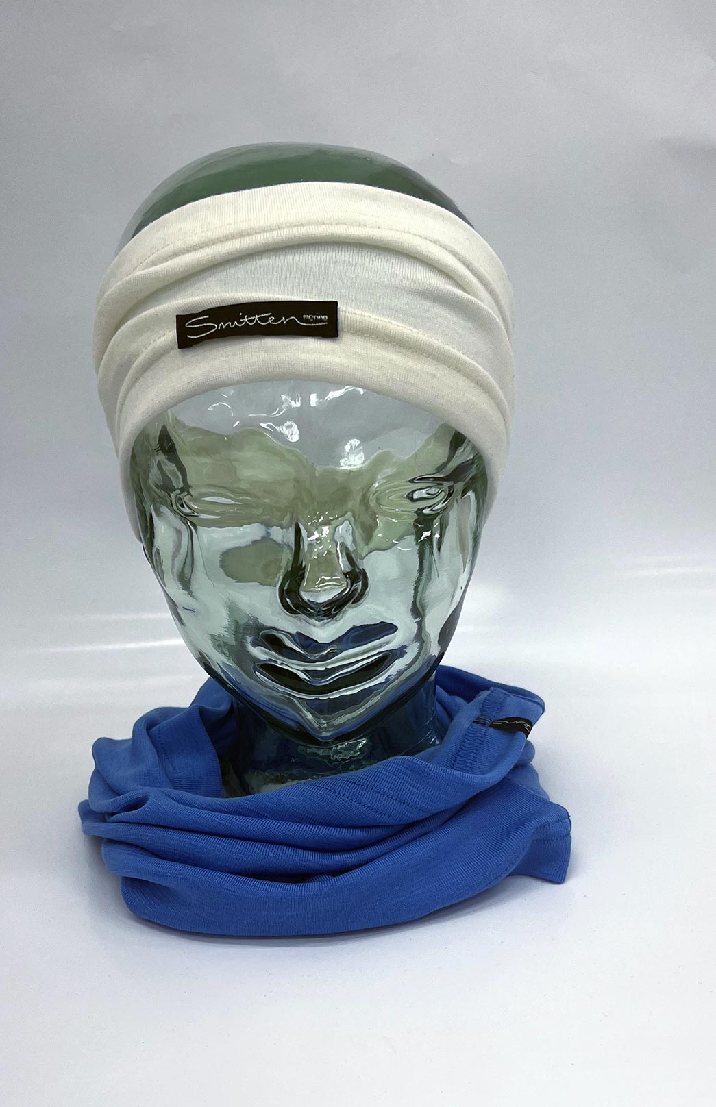 Cornflower Blue Unisex Merino Wool Thermal Neck Warmer Neck Gaiter