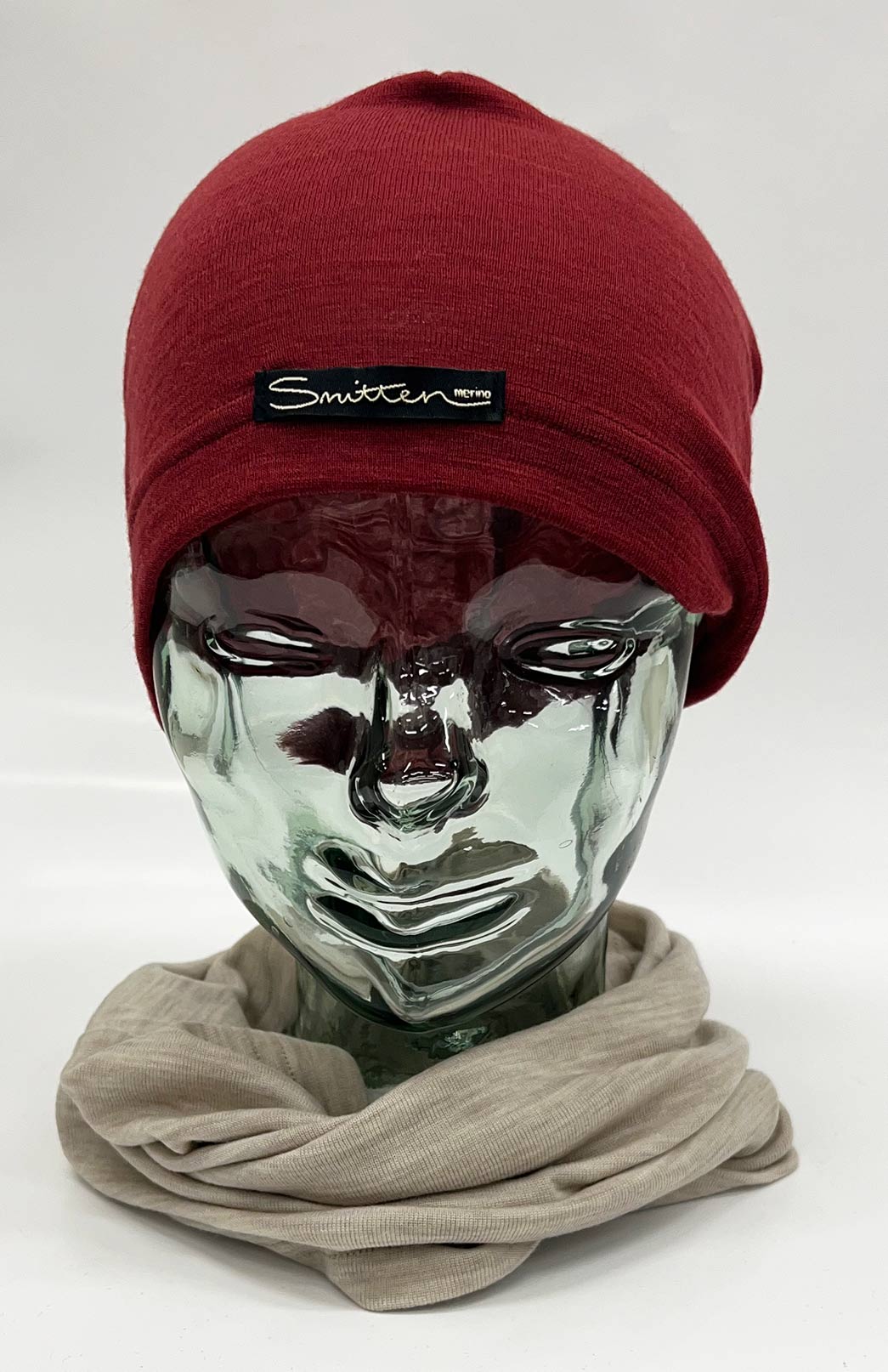 Oatmeal Marl Unisex Merino Wool Thermal Neck Warmer Neck Gaiter