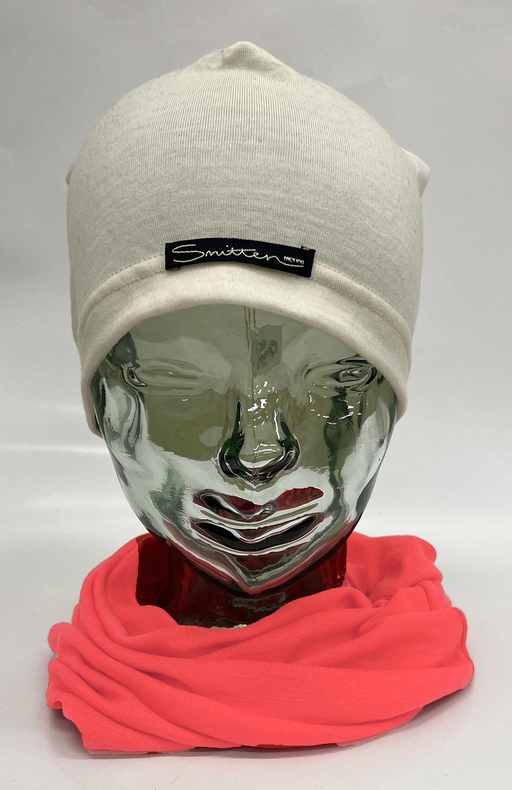 Summer Coral Unisex Merino Wool Thermal Neck Warmer Neck Gaiter