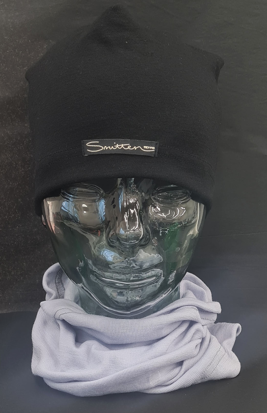 Blue Lilac Unisex Merino Wool Thermal Neck Warmer Neck Gaiter