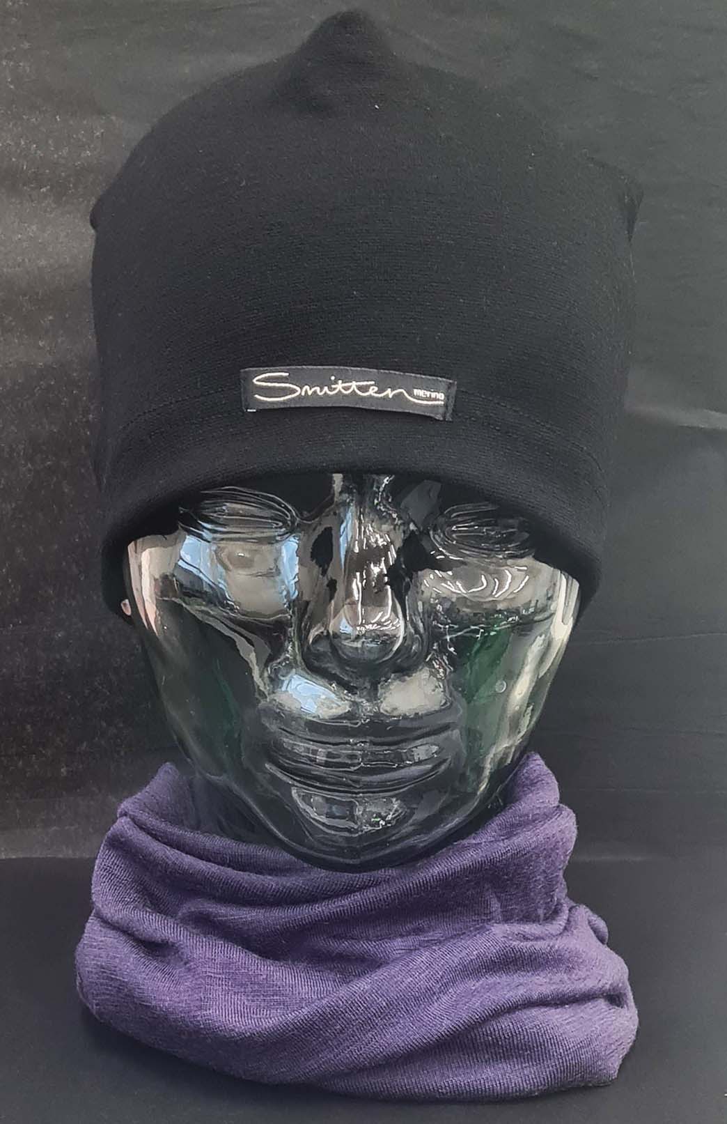 Grape Purple Unisex Merino Wool Thermal Neck Warmer Neck Gaiter