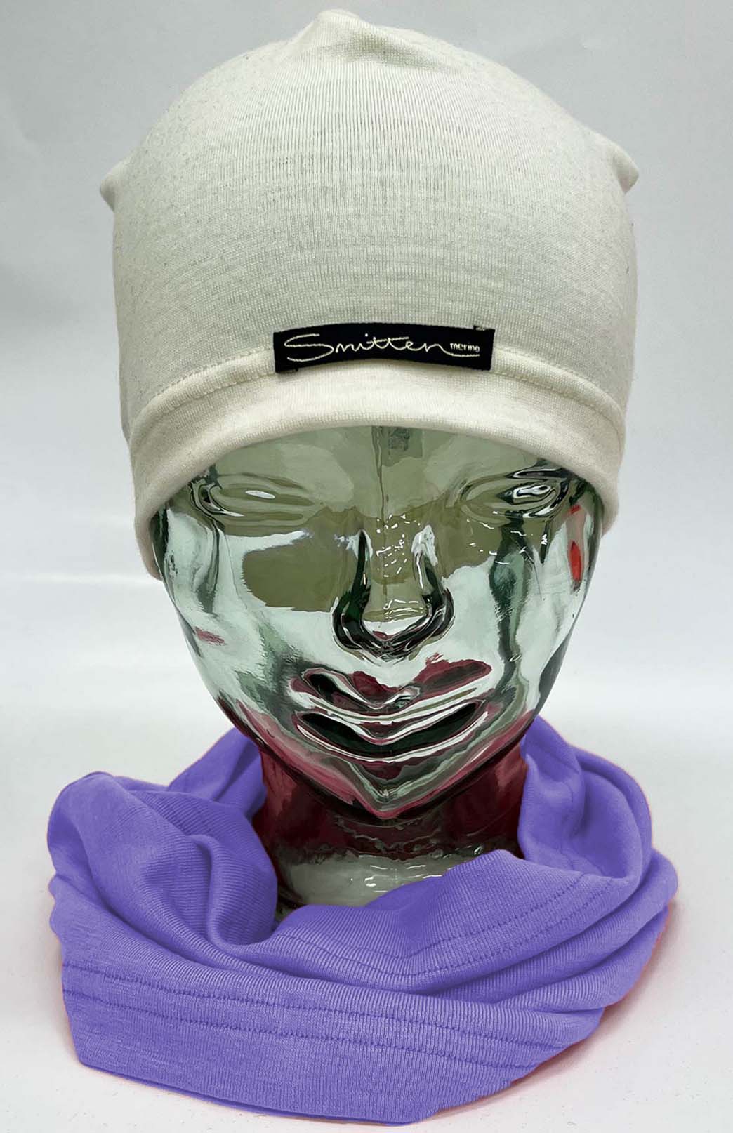 Periwinkle Purple Unisex Merino Wool Thermal Neck Warmer Neck Gaiter