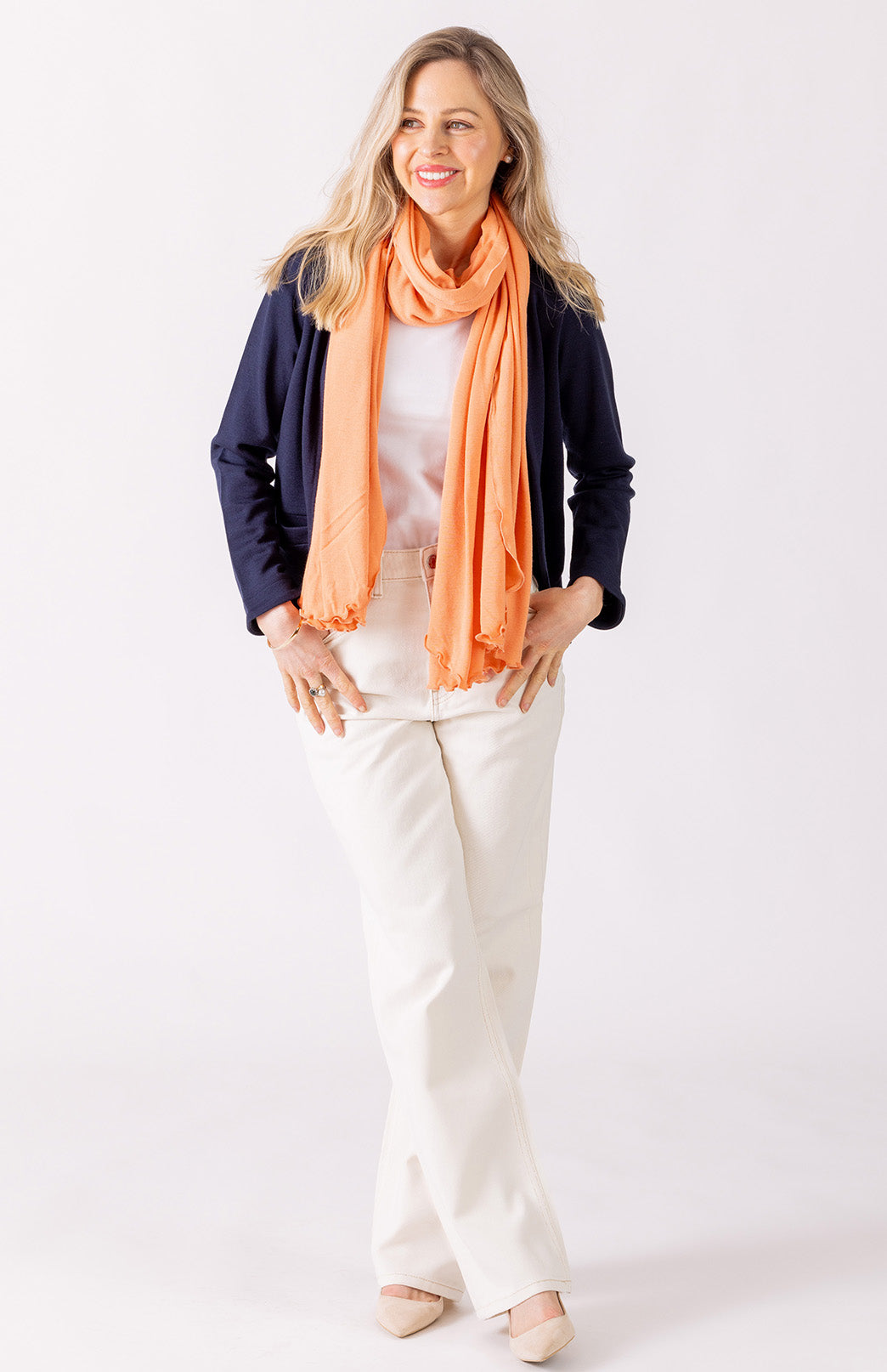 French Navy Blue Women's Merino Wool Heavyweight Paris Jacket