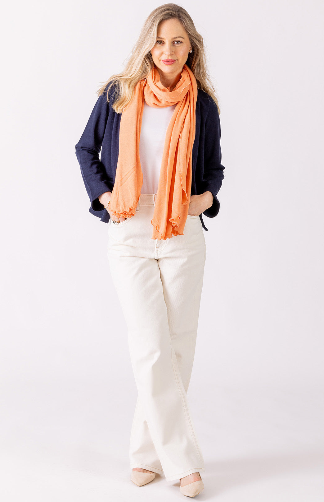 French Navy Blue Women's Merino Wool Heavyweight Paris Jacket