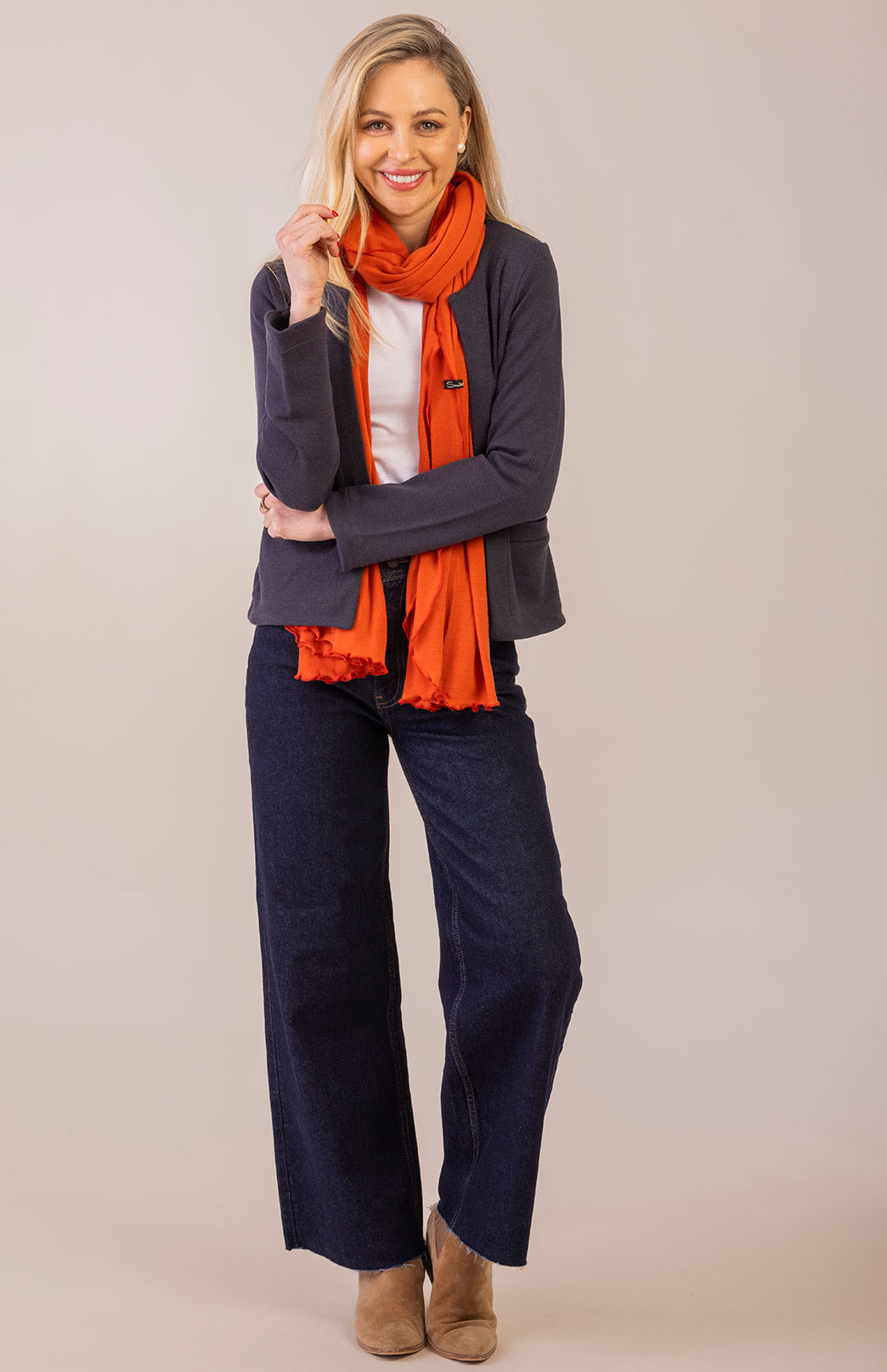 Steel Grey Women's Merino Wool Heavyweight Paris Jacket