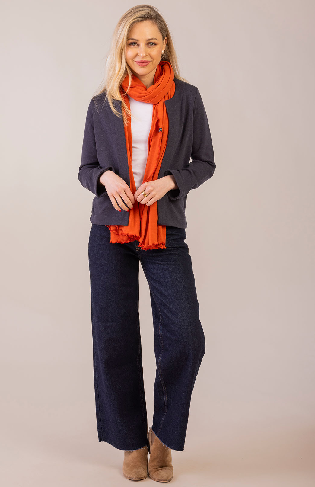 Steel Grey Women's Merino Wool Heavyweight Paris Jacket