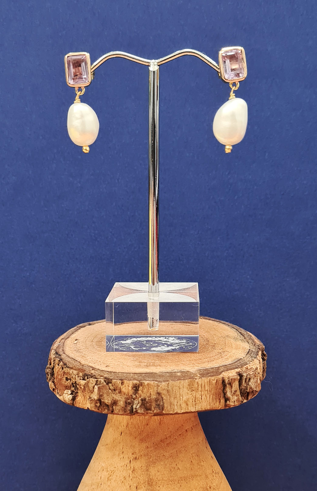 Lilac & Pearl Pearl Earrings
