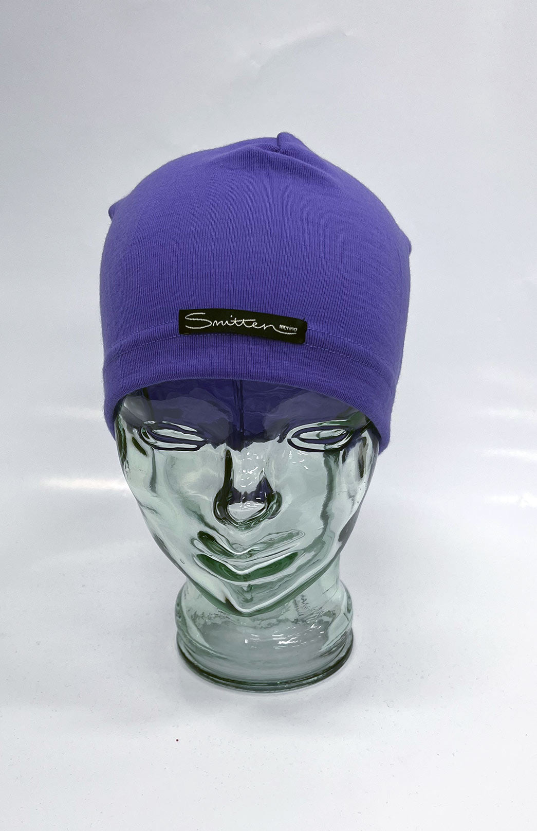 Periwinkle Purple Unisex Merino Wool Loose Fit Mid-weight Beanie