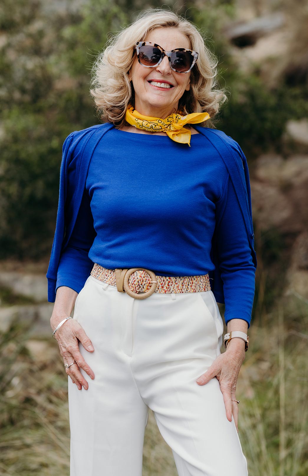 Bluebell Women's Merino Wool Crop Cardigan with 3/4 Sleeves