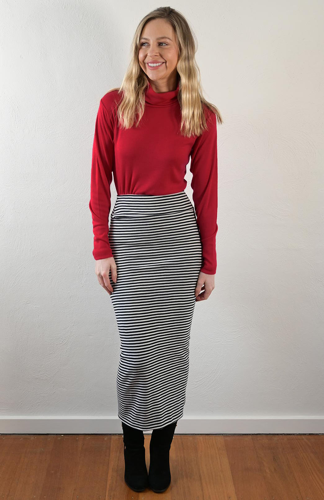 Chilli Red Women's Merino Wool Long Sleeve Top