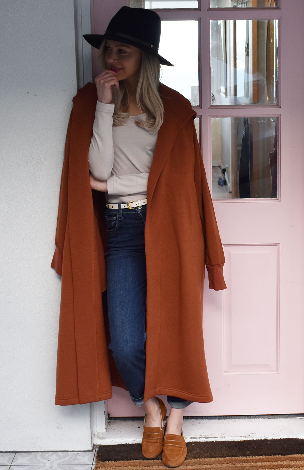 Cinnamon Women's Merino Wool Fleece Winter Coat 