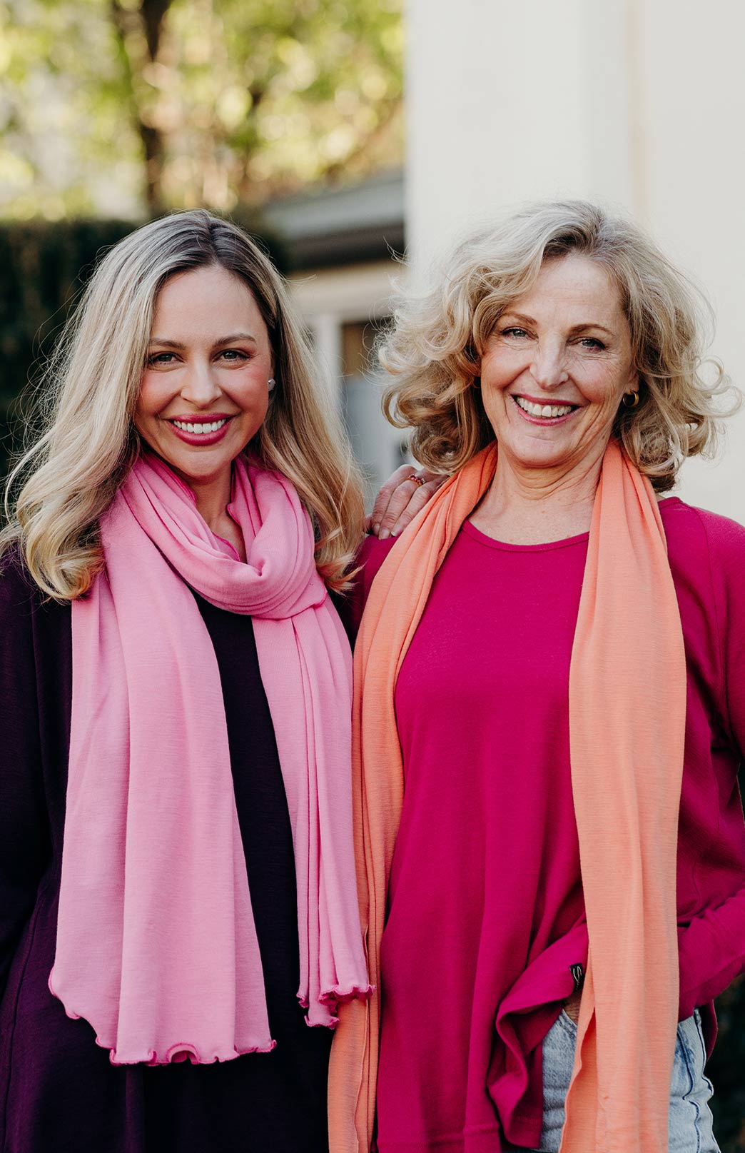 Carnation Pink Women's Merino Wool Luxury Scarf