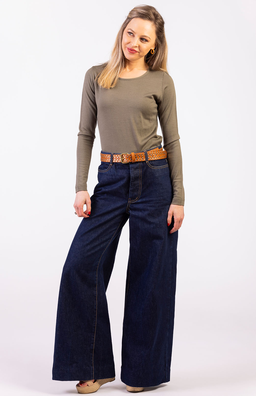 Gum Tree Green Women's Merino Wool Long Sleeve Fashion &amp; Layering Top