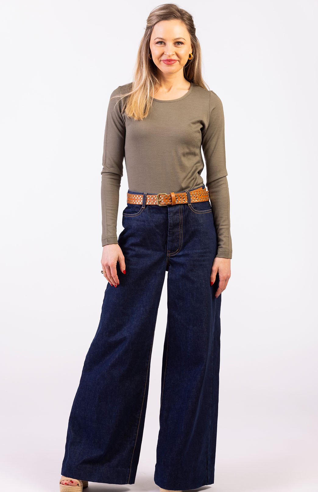 Gum Tree Green Women's Merino Wool Long Sleeve Fashion &amp; Layering Top