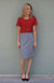 Dark Mustard Women&#39;s Merino Wool Short Sleeve Round Neck Top
