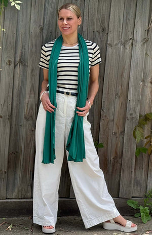 Navy Blue & Cream French Stripe