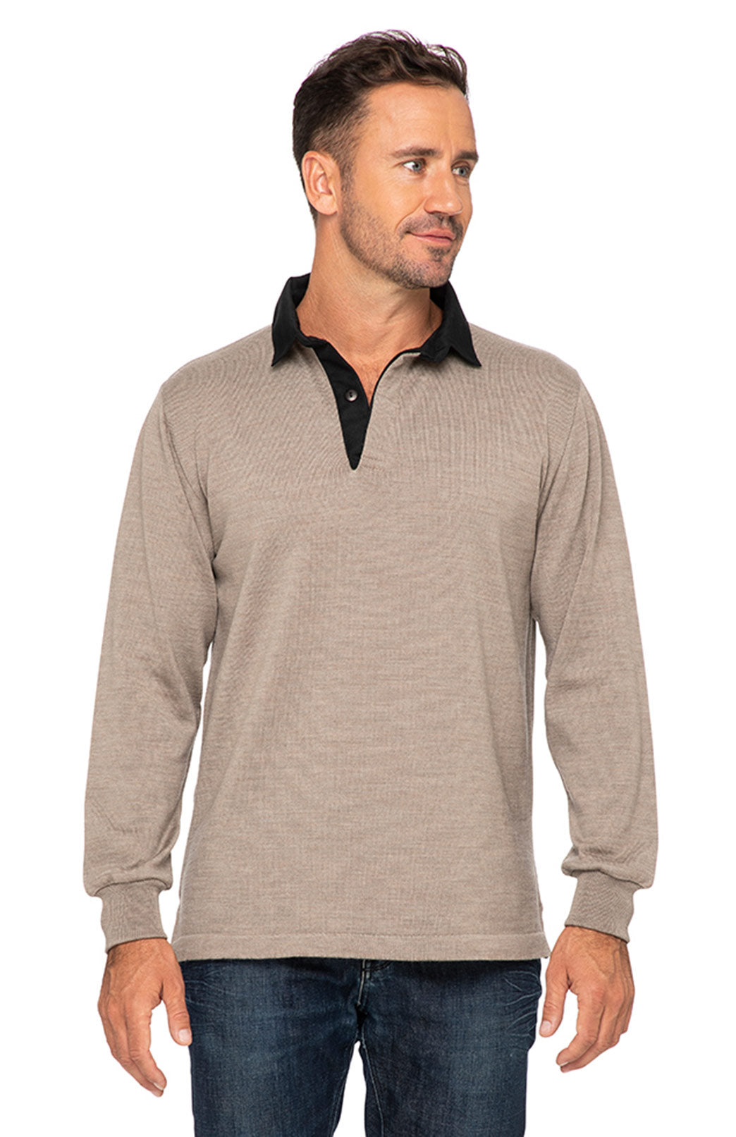 Fawn Unisex Classic Merino Wool Rugby Top
