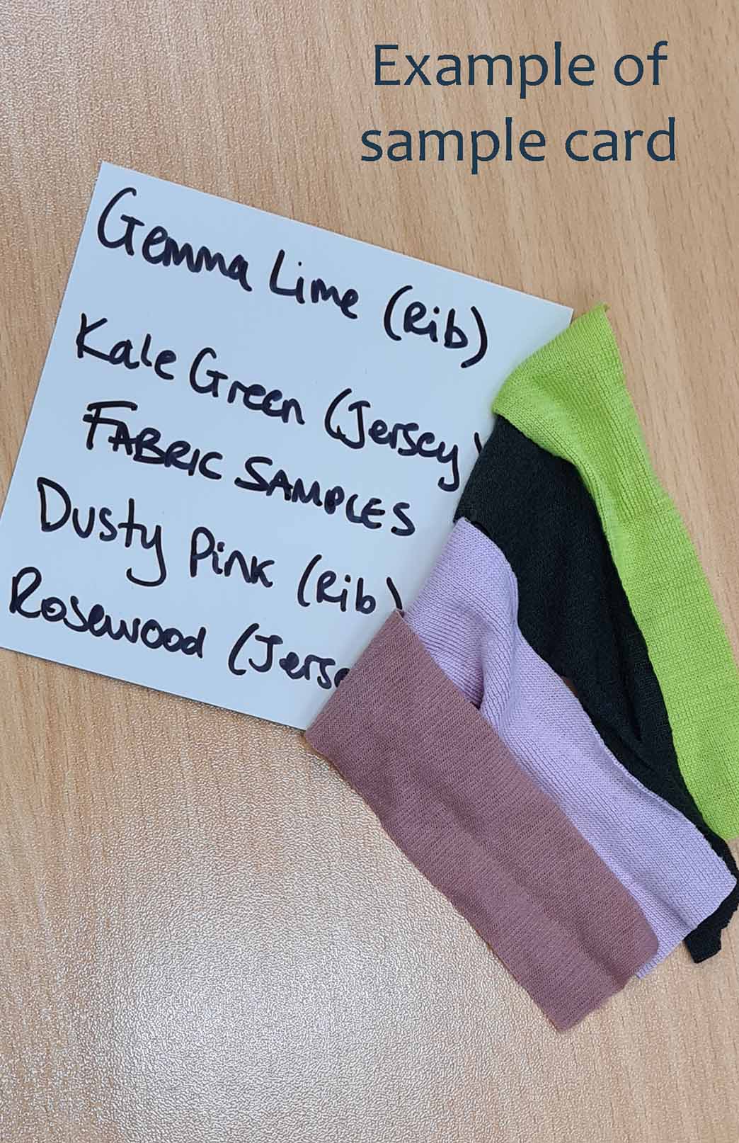 Add your colour/fabric choices in the box above Smitten Merino Samples - choose your own fabrics &amp; colours 