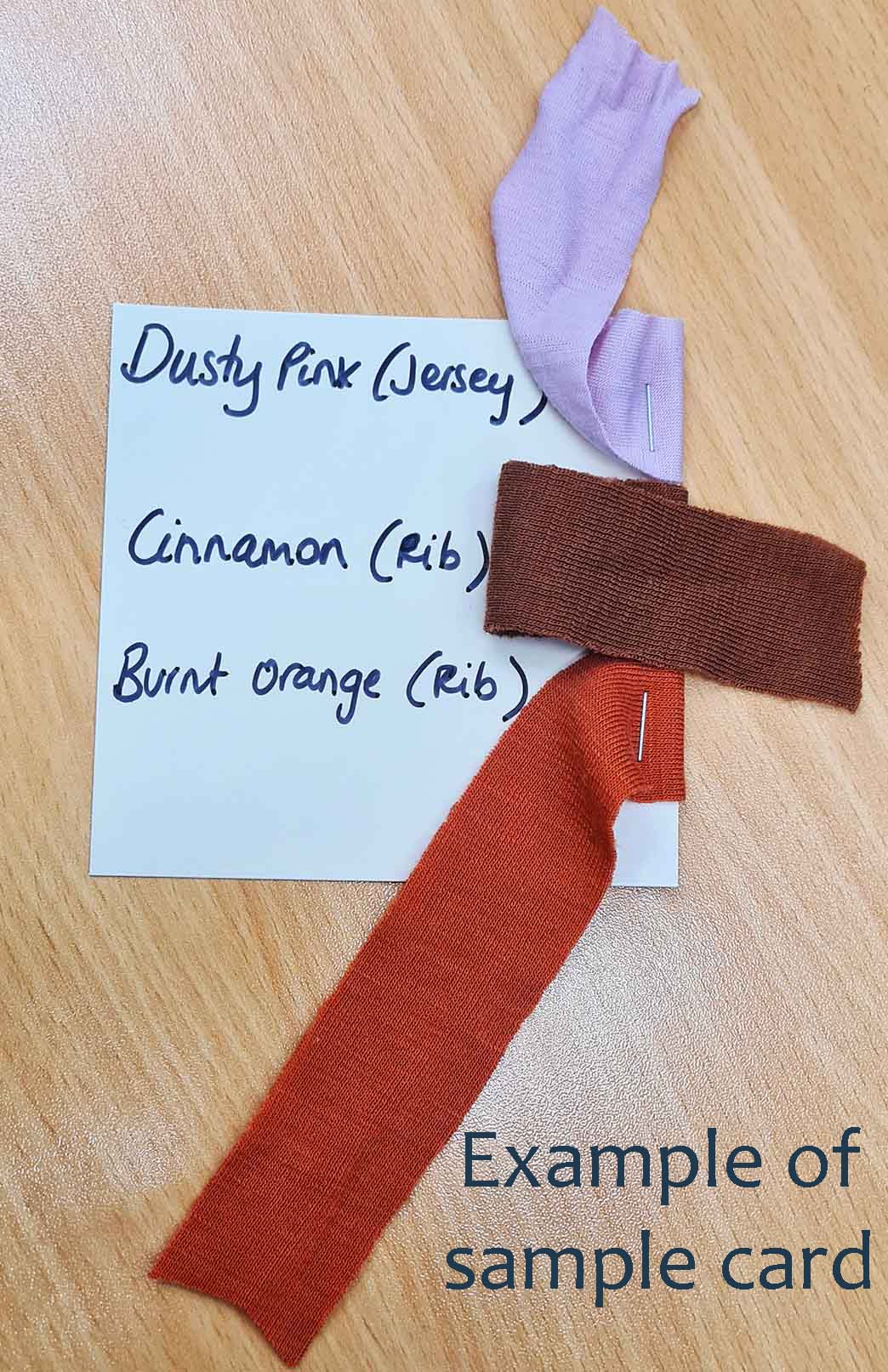 Add your colour/fabric choices in the box above Smitten Merino Samples - choose your own fabrics &amp; colours 