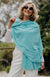 Turquoise Women&#39;s Merino Wool Luxury Scarf

