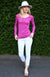 Pistachio Green Women&#39;s Merino Wool Long Sleeve Fashion &amp;amp; Layering Top
