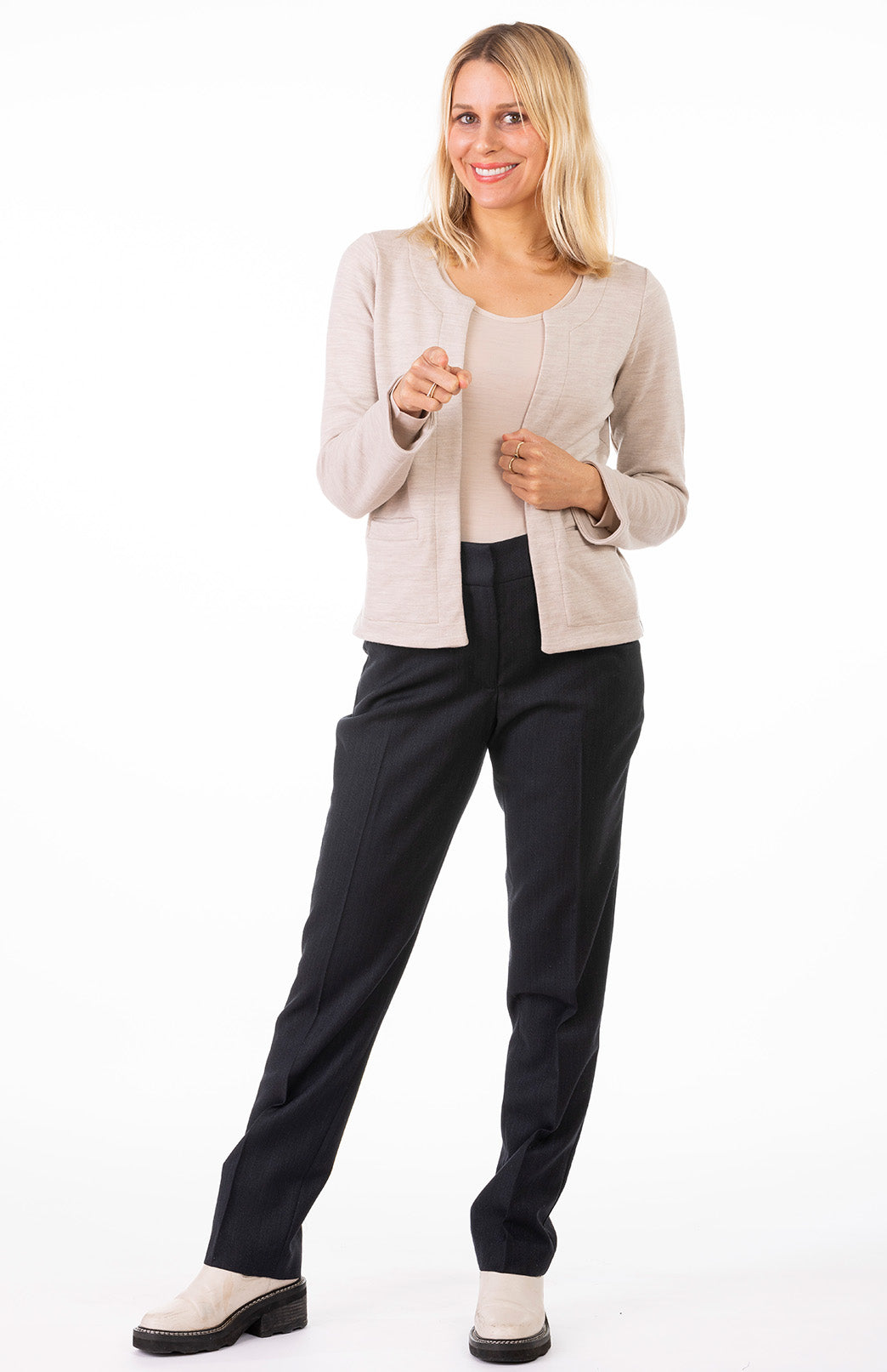 Soft Sand Women's Merino Wool Long Sleeve Fashion &amp; Layering Top