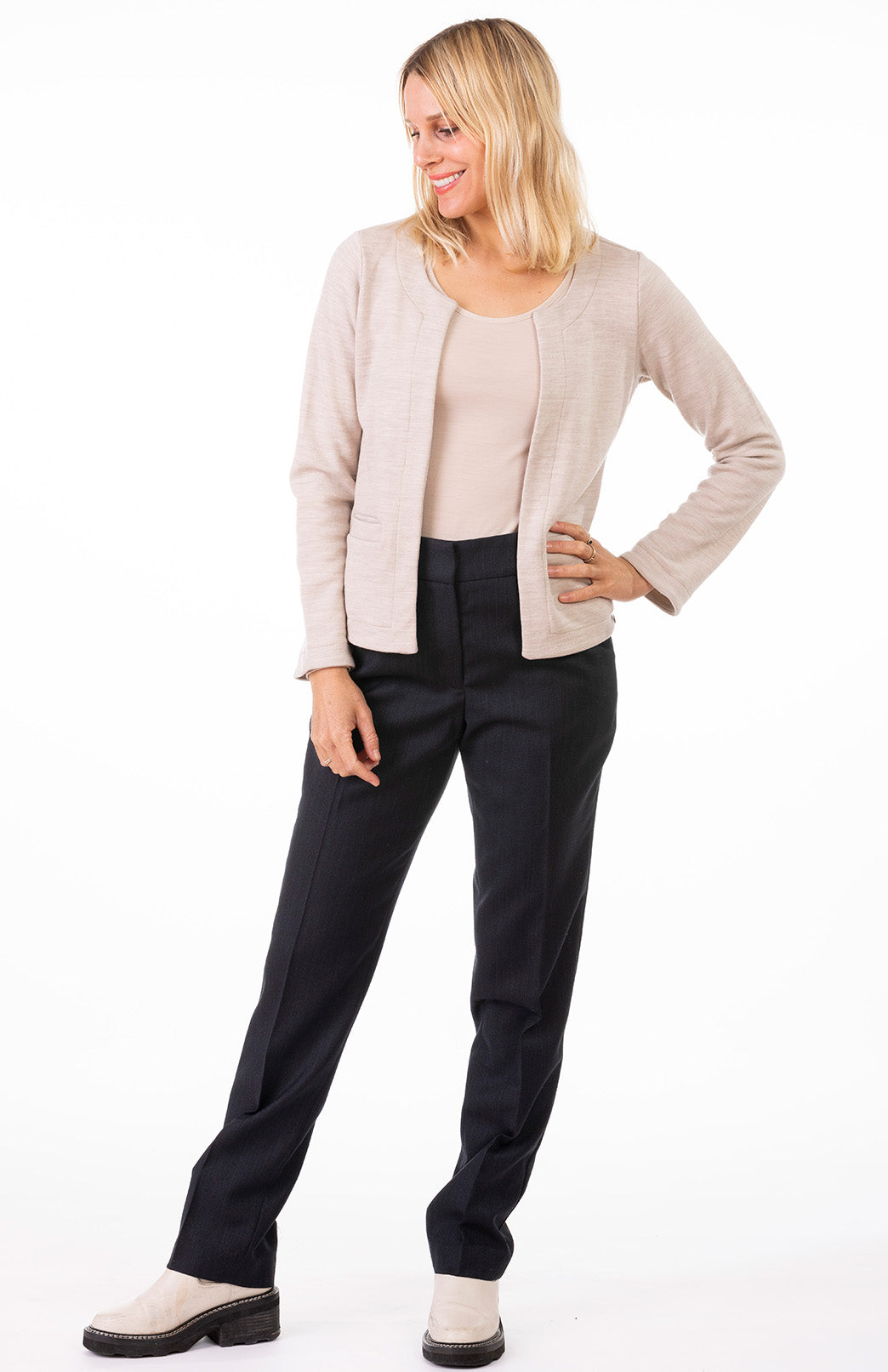 Soft Sand Women's Merino Wool Long Sleeve Fashion &amp; Layering Top